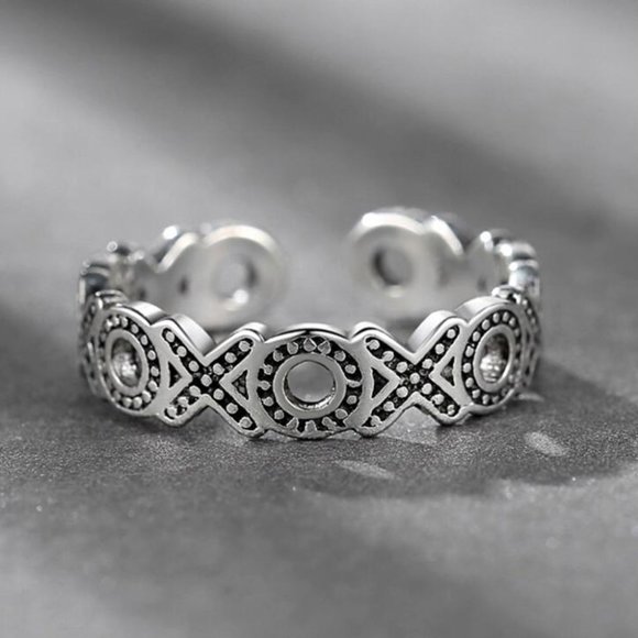 925 sterling silver Wedding/Engagement Rings, I701 - Picture 6 of 6